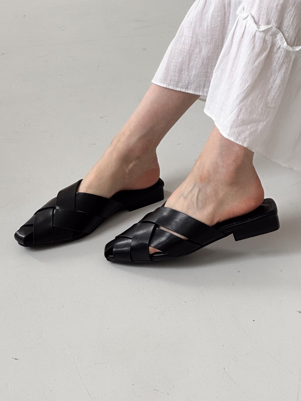 Braided Mule Flats (3 colors)