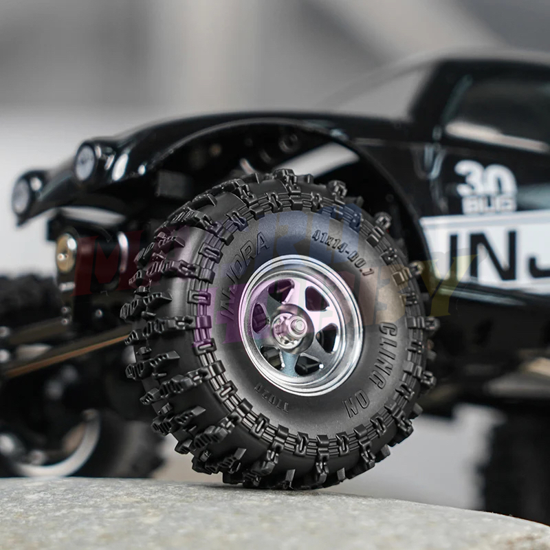 INJORA 0.7" 41*14mm Cling On Tires for 1/30 SCX30 (T7020) #530388
