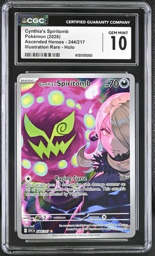 CGC 10 Cynthia's Spiritomb Ascended Heroes 244/217