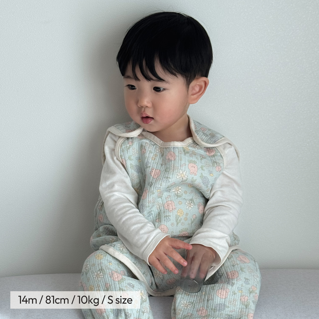 DOTTODOT Air Layer棉系列-花叢兔兔睡眠馬甲