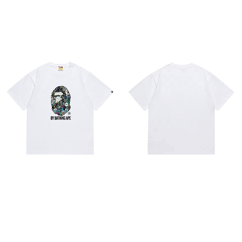 Bape Comic Art Ape Head Tee