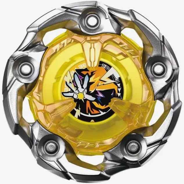 爆旋陀螺X Beyblade X  (行版) UX-04 對戰入門套裝 ：包括陀螺盤 +爆刃+黃神杖 (附兩個發射器)