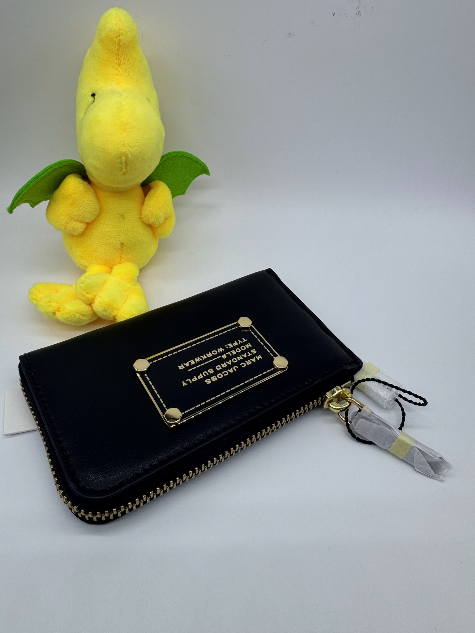 🇺🇸🇨🇦✈️黑色真皮型格風Marc Jacobs 拉鍊卡包現貨😎😎