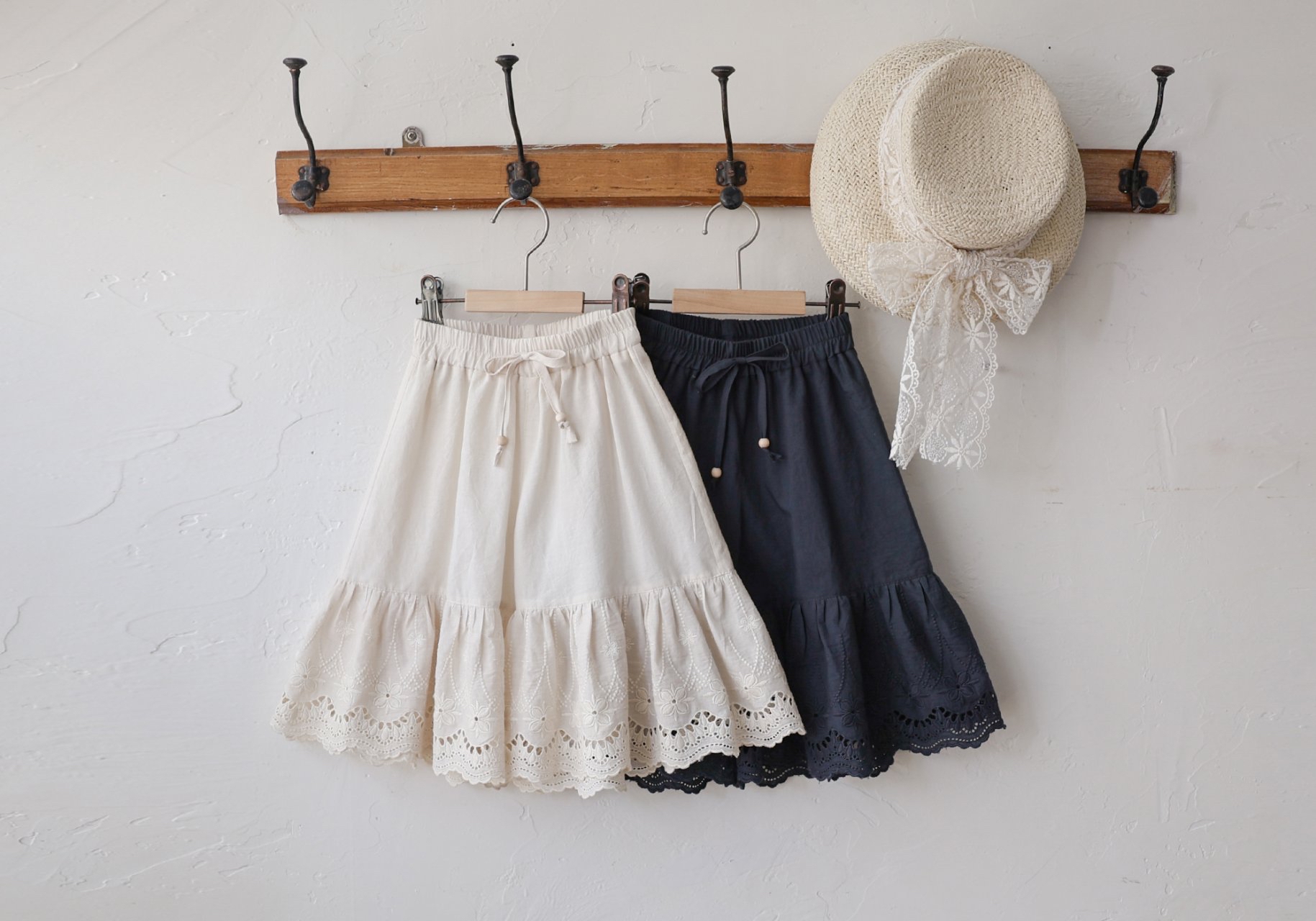 Flo | Lace 7分pants(Ivory 120(105-115)