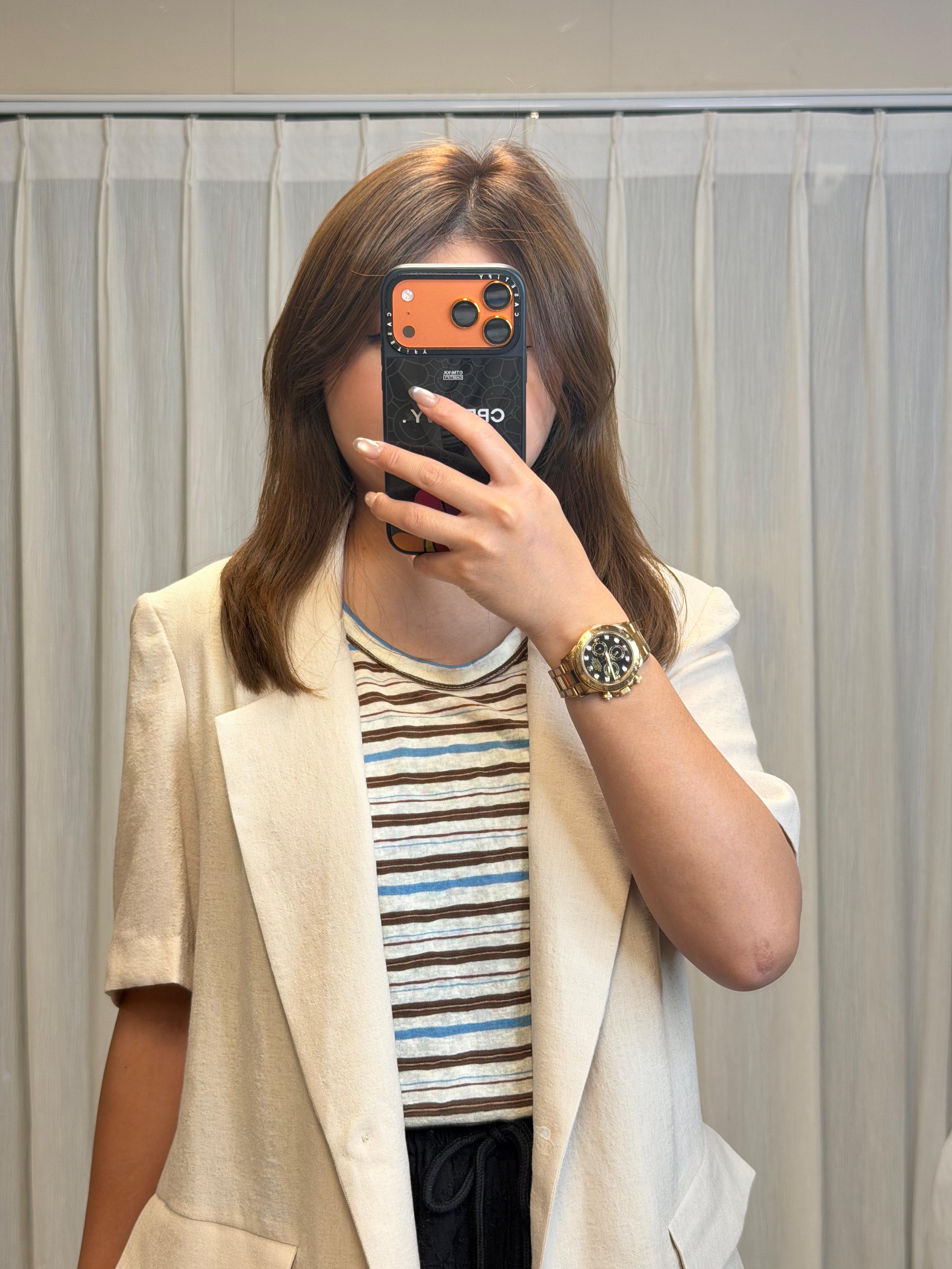 #221118 麻質短外套