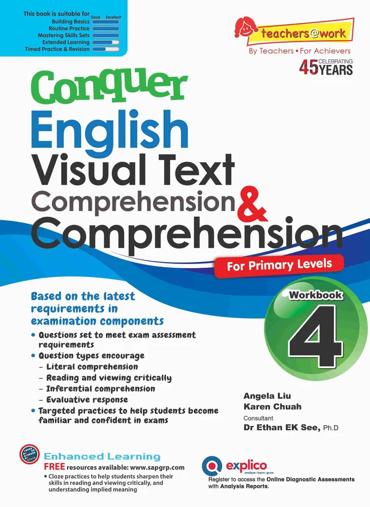 Conquer English Visual Text Comprehension & Comprehension Workbook 4
