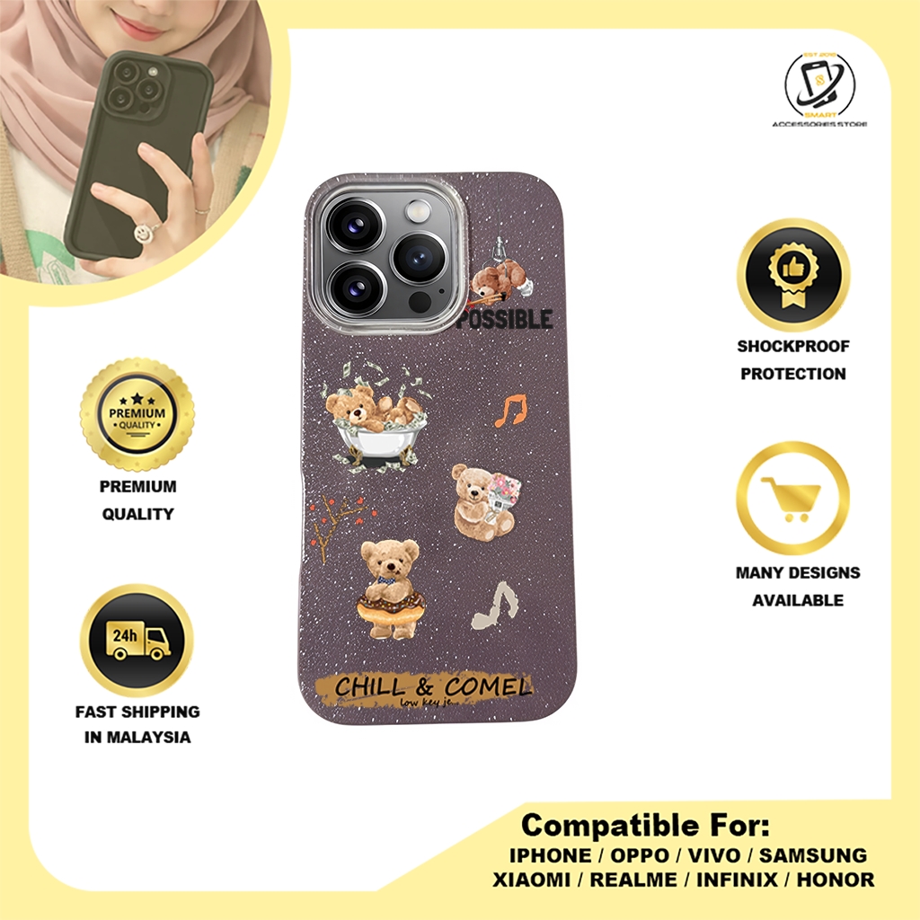 BLING CASE PHONE FOR IPHONE - DESIGN BEAR J