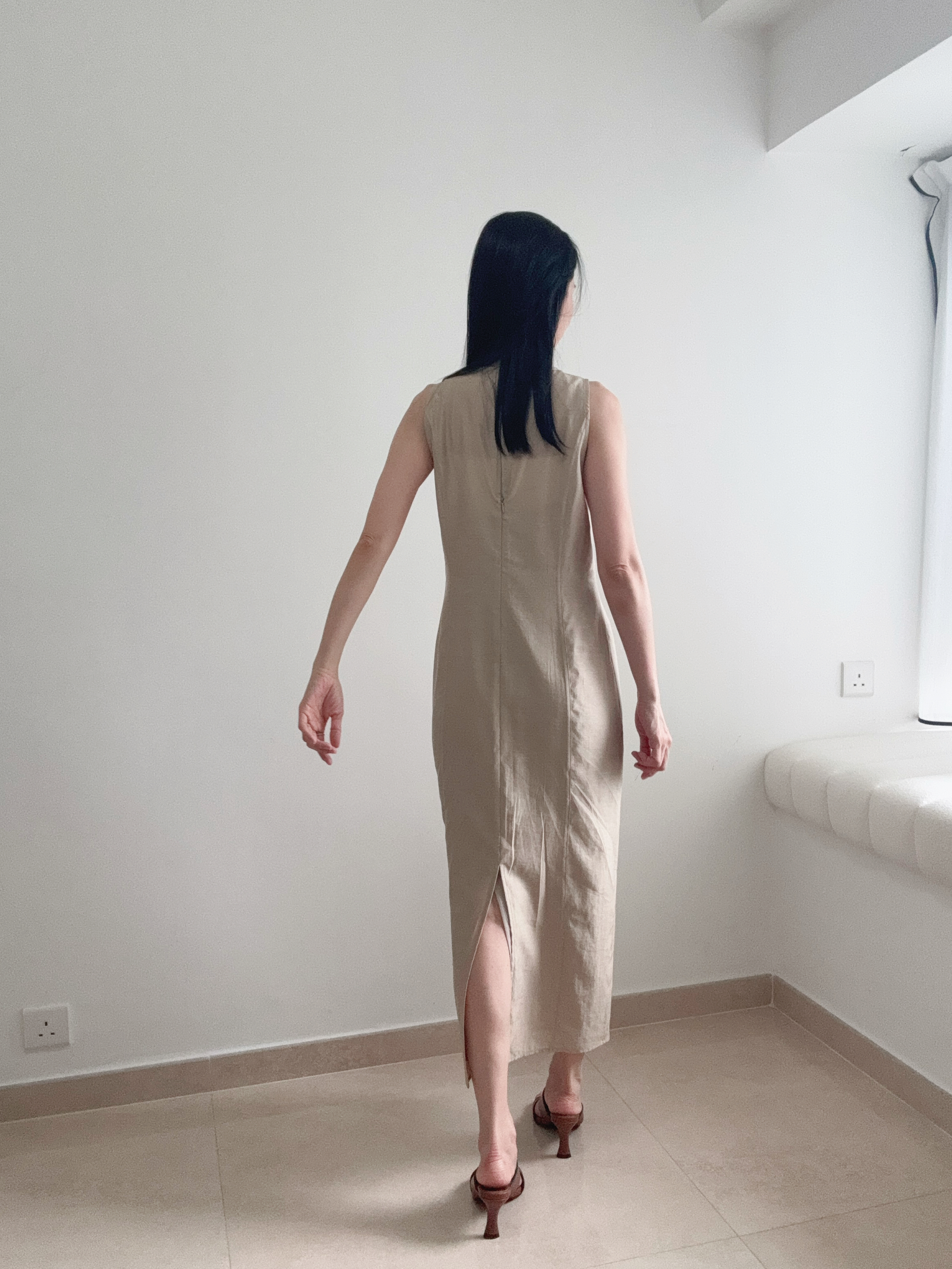Elegant one piece long dress (with inner dress)