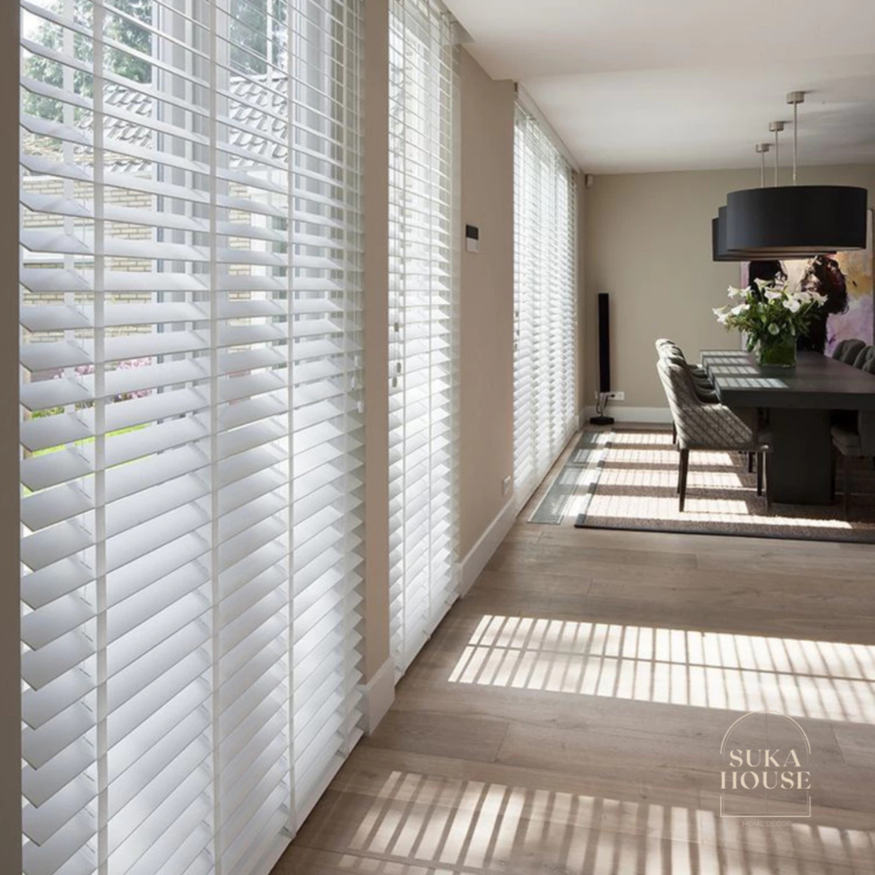 100% Kayu Asli | Bidai Kayu | 50mm Premium Timber Blinds Malaysia | Natural Wood Blinds | Custom Made Window Blinds