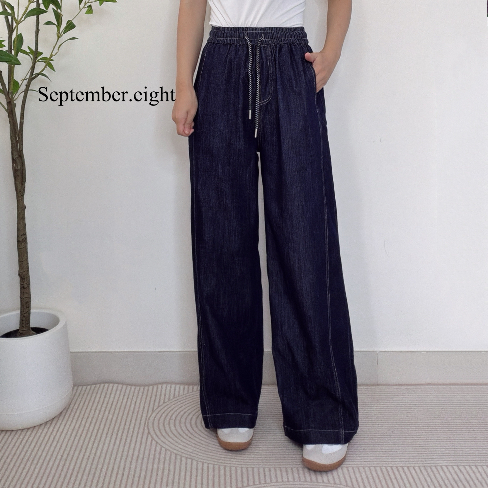 復古直身牛仔褲