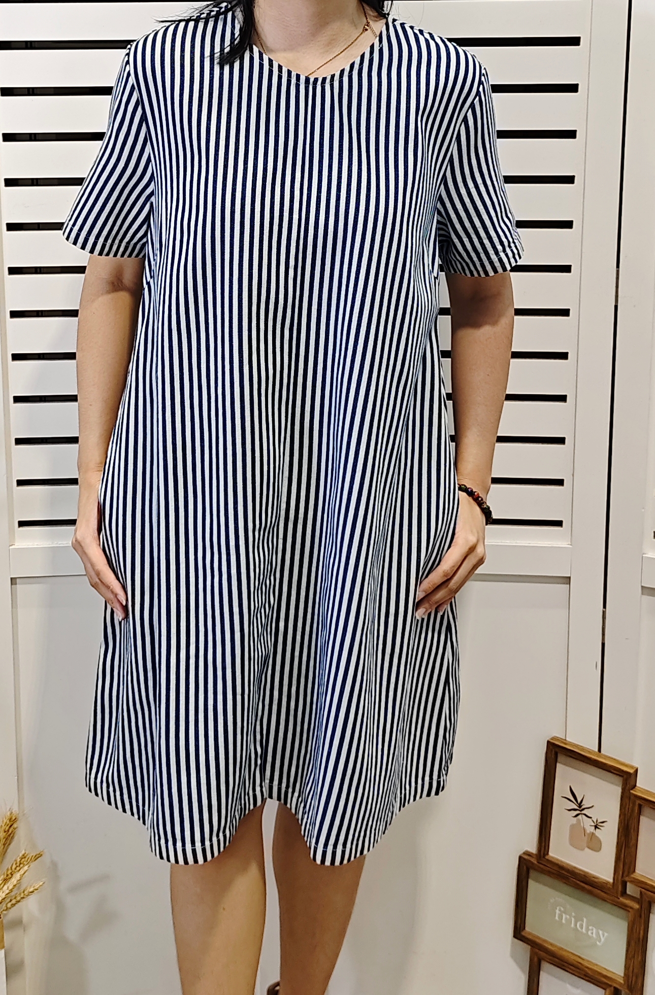 Z01378 Denim Short Sleeve Dress