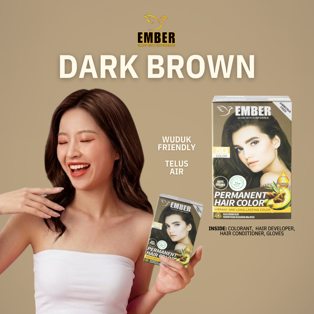 EMBER Permanent Hair Color 30ML / EM-2 / DARK BROWN