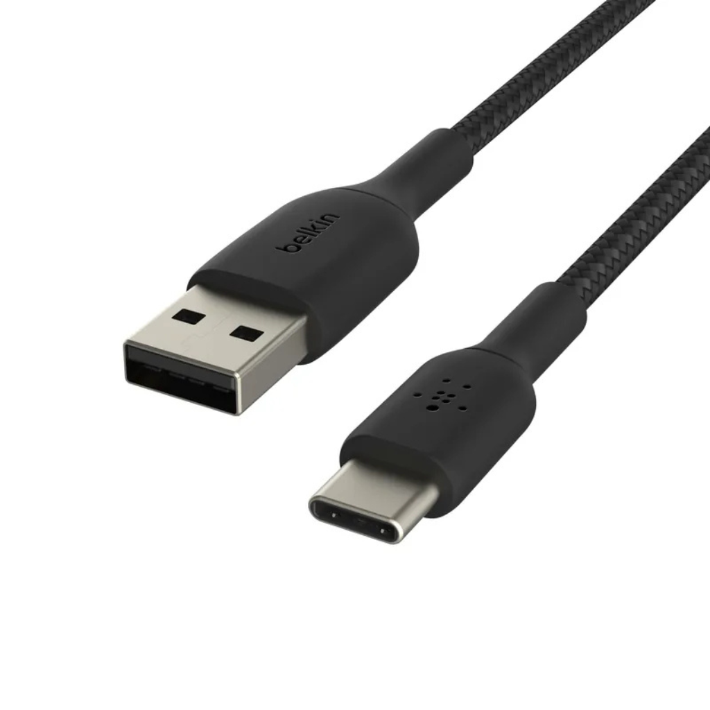 belkin BoostCharge Pro Braided USB-C 至 USB-A 編織連接線 (15W) CAB022fq1MBK / CAB022fq2MBK / CAB022fq3MBK 香港行貨
