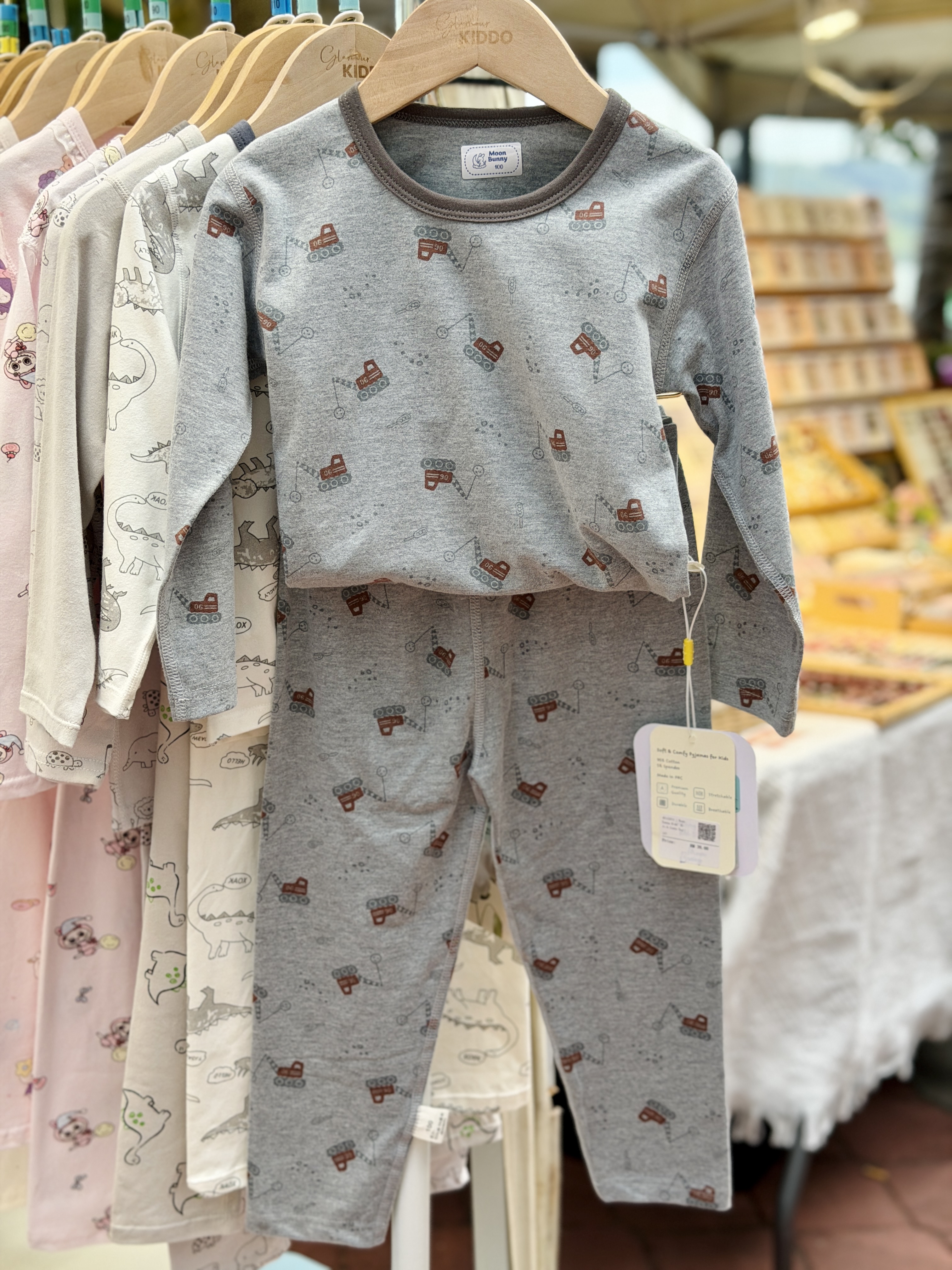 45102201 | Moon Bunny Kids' Soft & Comfy Pajama Set - Size 120