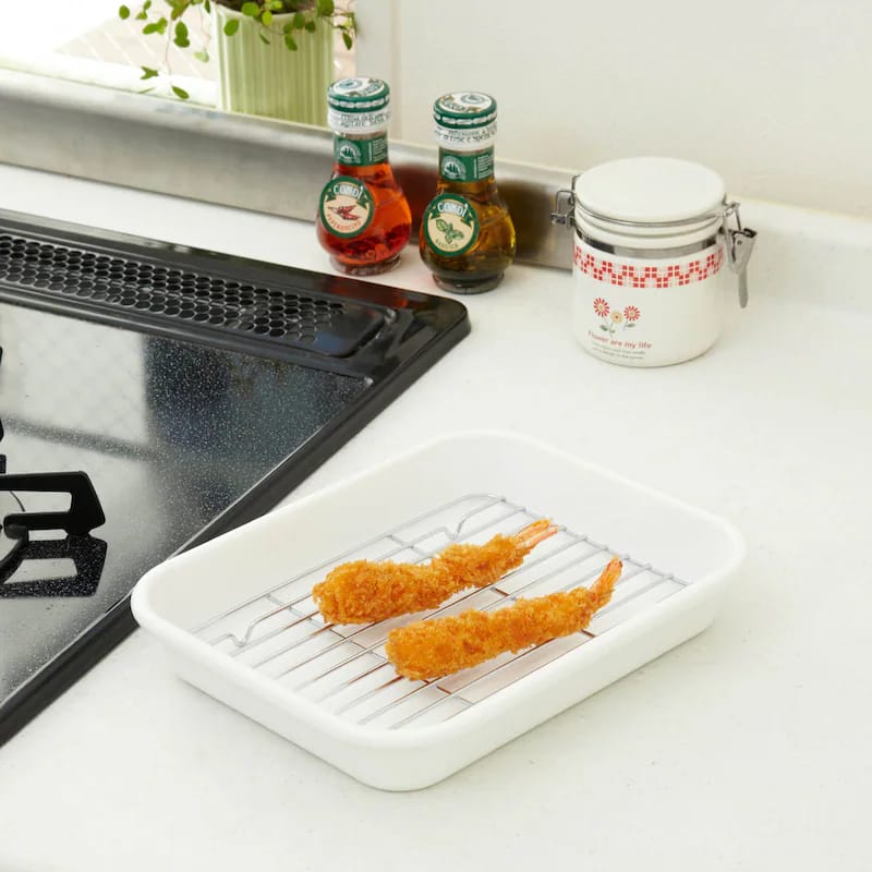 🔥🔥【日本製《OVJECT》琺瑯方形烤盤 3件套】