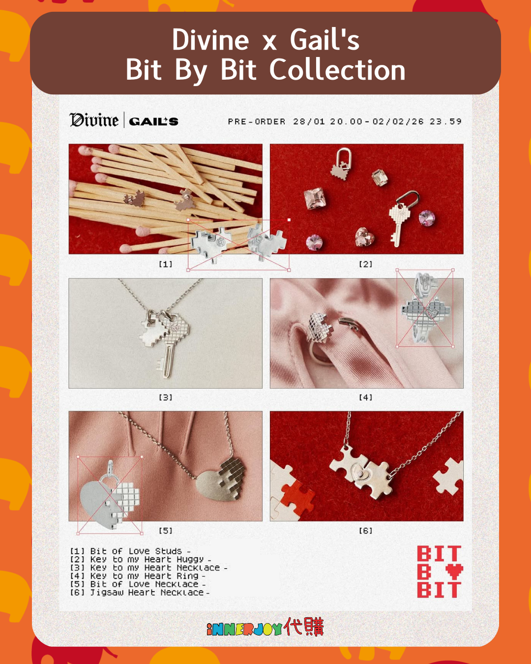 預購 | GeminiFourth - Gemini 個人品牌 Divine x Gail's Bit By Bit Collection 系列 ❤️‍🔥🧩 