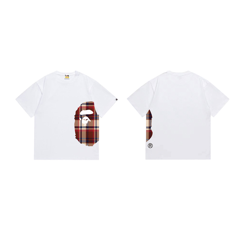 Bape Check Big Ape Head Tee