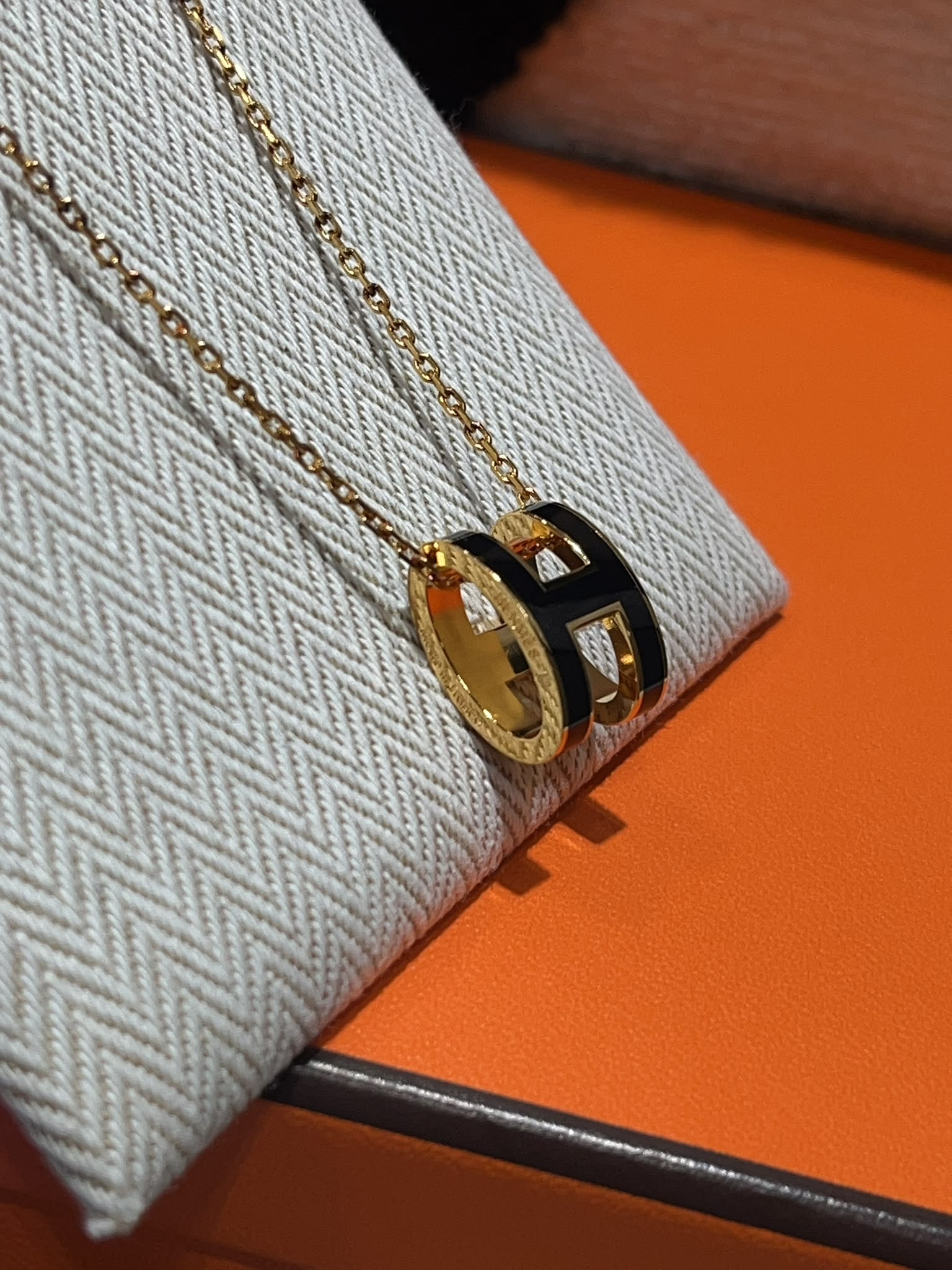 全新 Hermes pop H necklace 黑金大POP H 100%Authentic, 100%New 全新  ✅dust bag ✅box