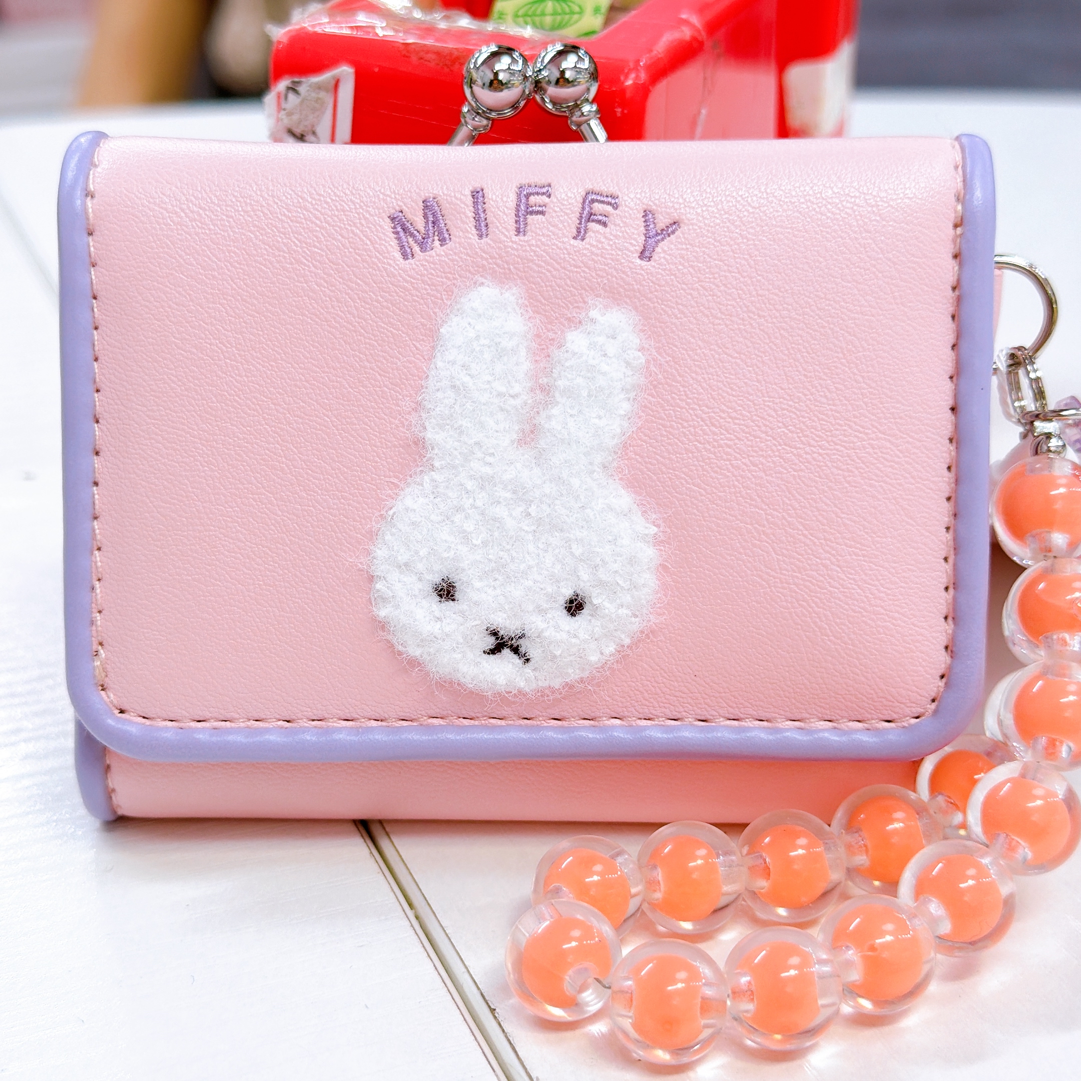 日本直送Miffy新款格紋化妝袋筆袋銀包