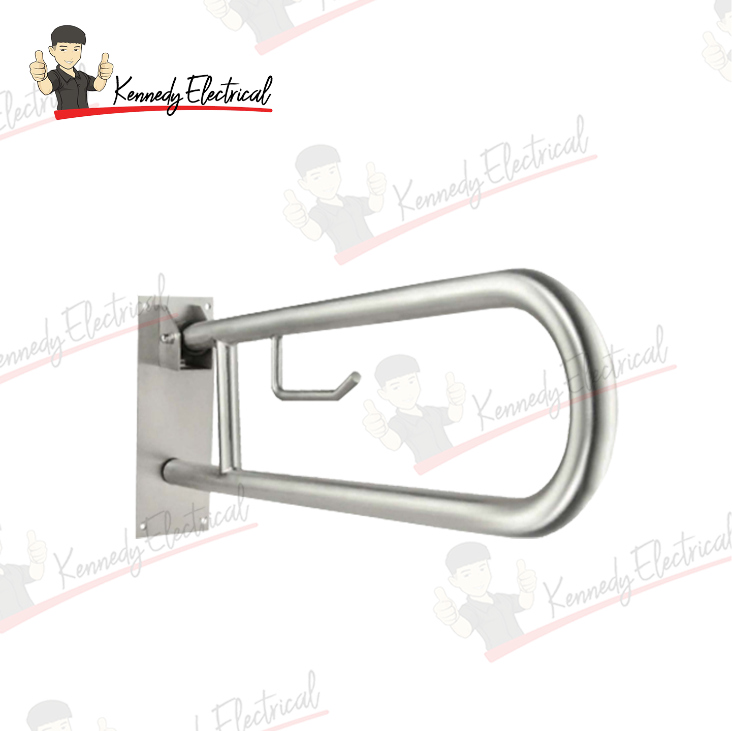 Stainless Steel Foldable Grab Bar With Toilet Paper Hook R1-23-75U