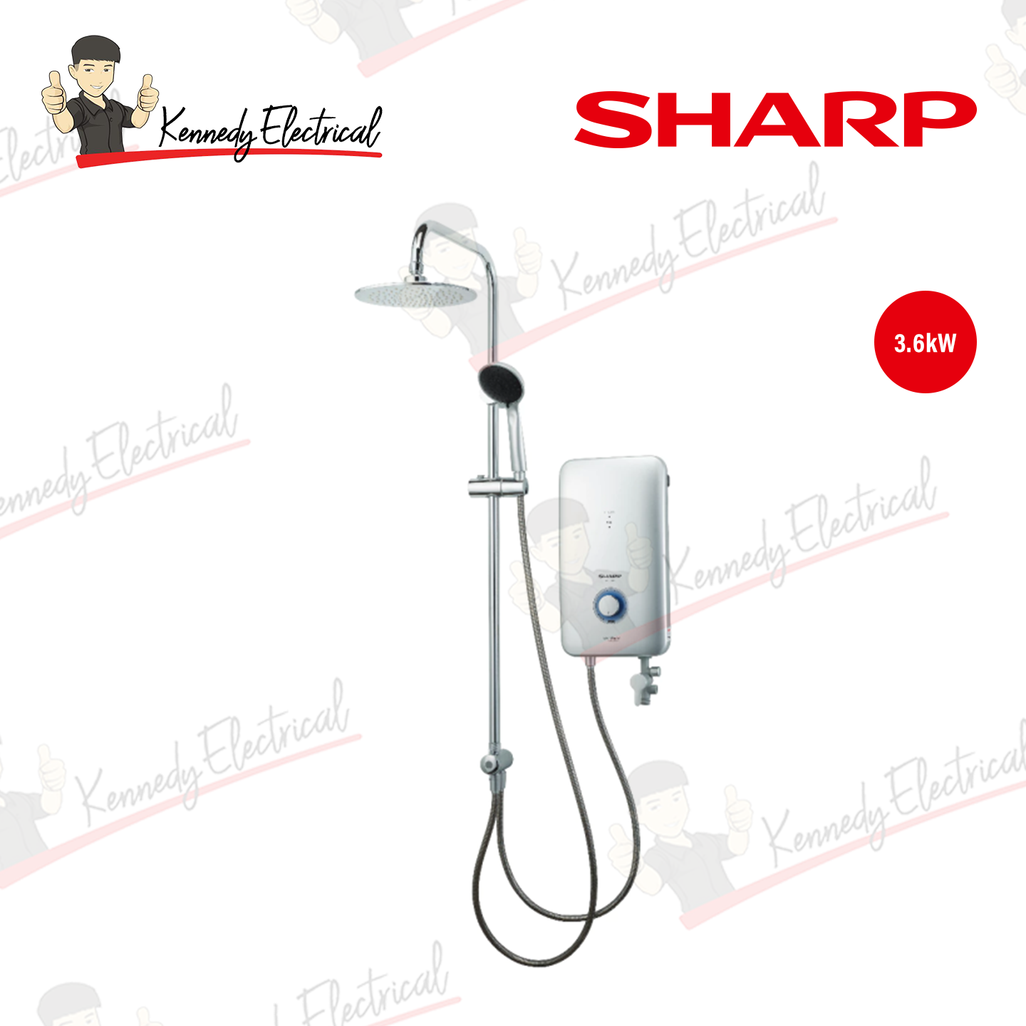 Sharp DC Pump Rainshower Water Heater (WHP315RN)