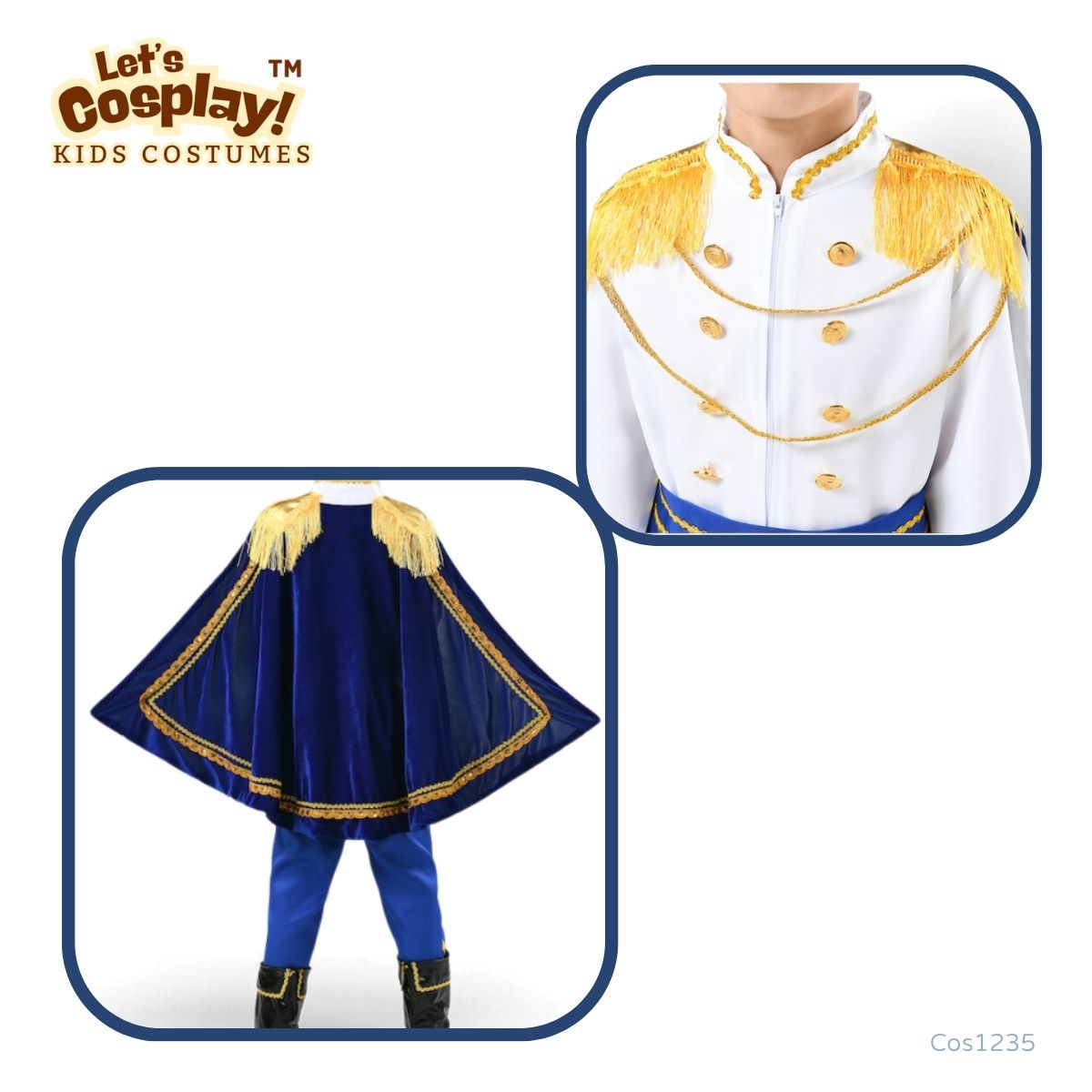 兒童王子國王服裝套裝 童話故事角色扮演 Lets cosplay 香港現貨 cos1235