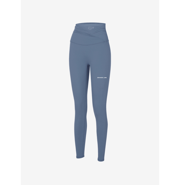 【V Shape 摺摺‧勁受歡迎】PT467 El-flex Cross Shirring Leggings by Grandeline 13色