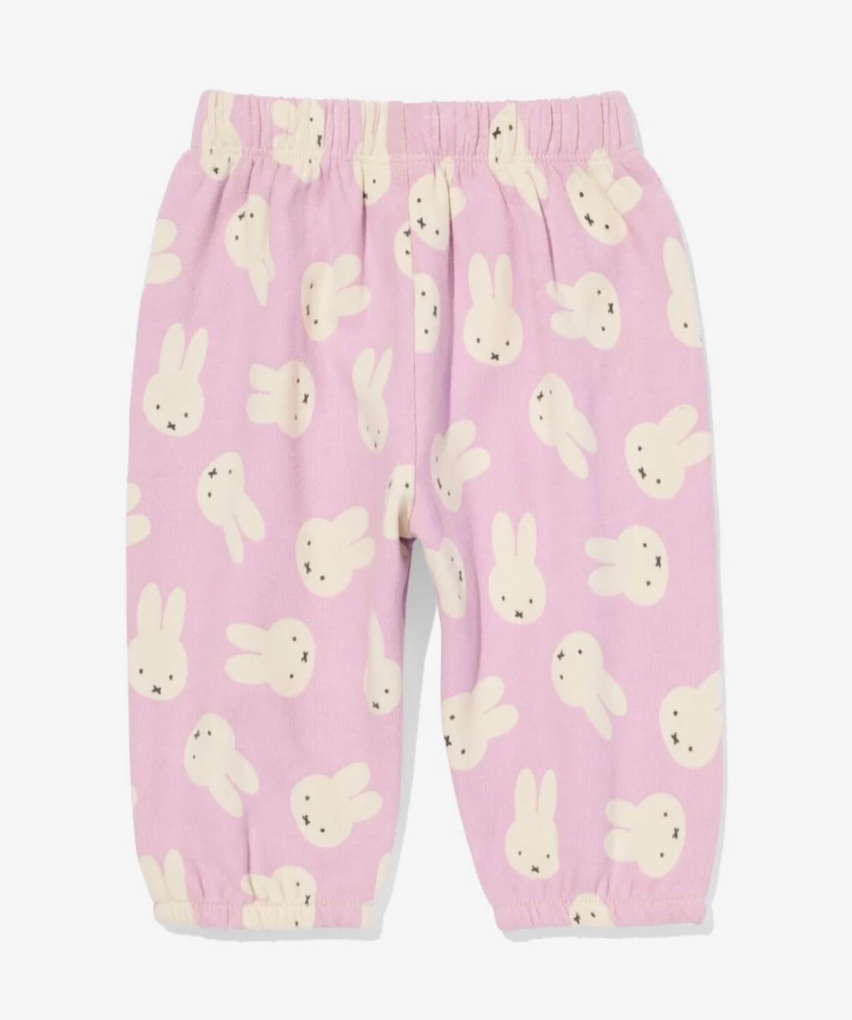 Miffy newborn baby pants (pink) 