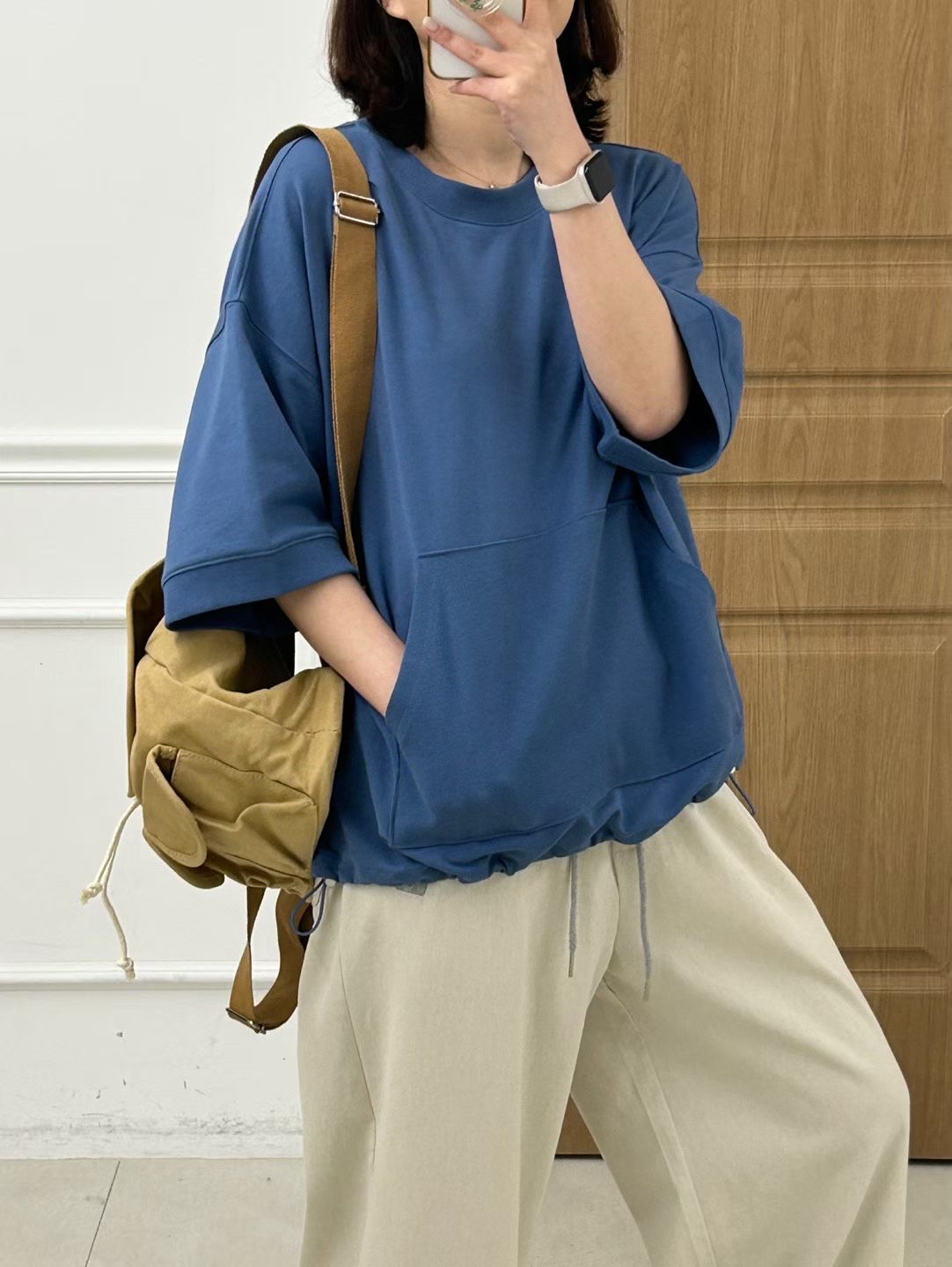 KI OY 外插袋中袖top