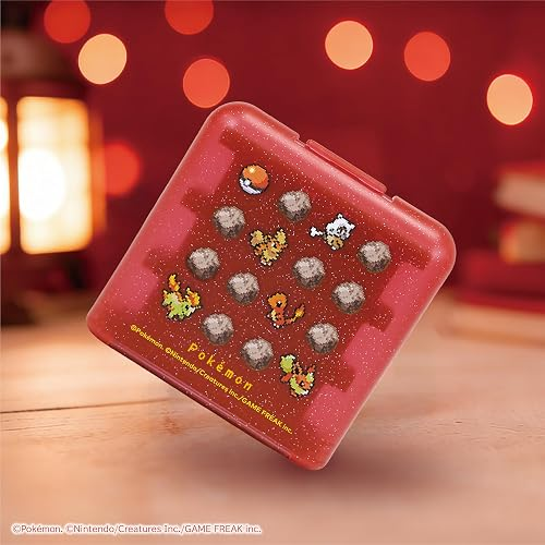 【預售 9月】SW2 HORI 遊戲卡收納盒 (24枚) [寶可夢像素風紅] / Card Case (24pcs) [Pokemon Pixel Art Red] NSX-188 PO0969