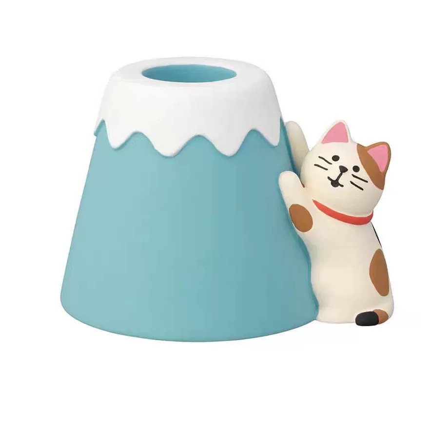 日本Decole富士山手機座筆座