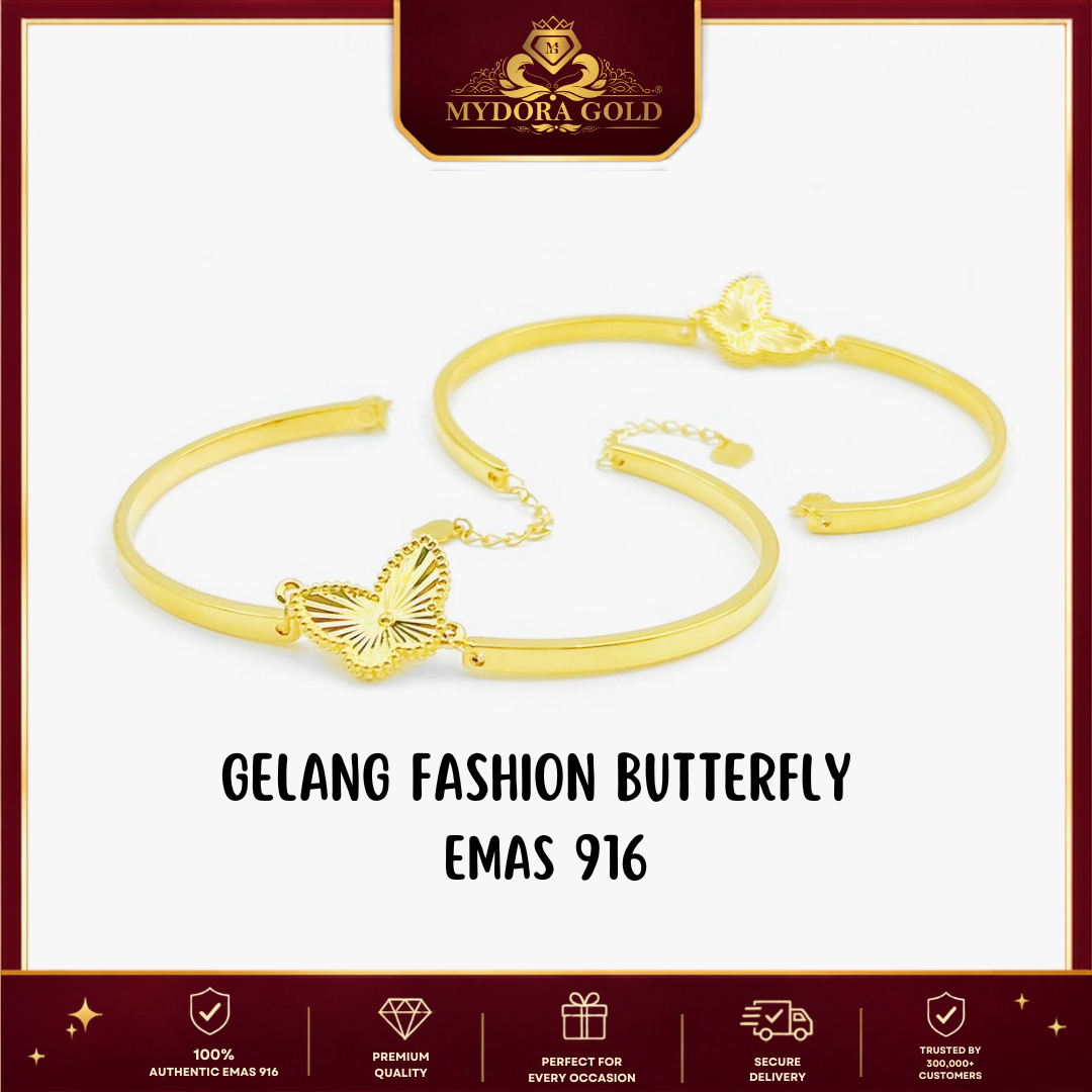 MYDORA Gelang Fashion Butterfly l EMAS 916/22K