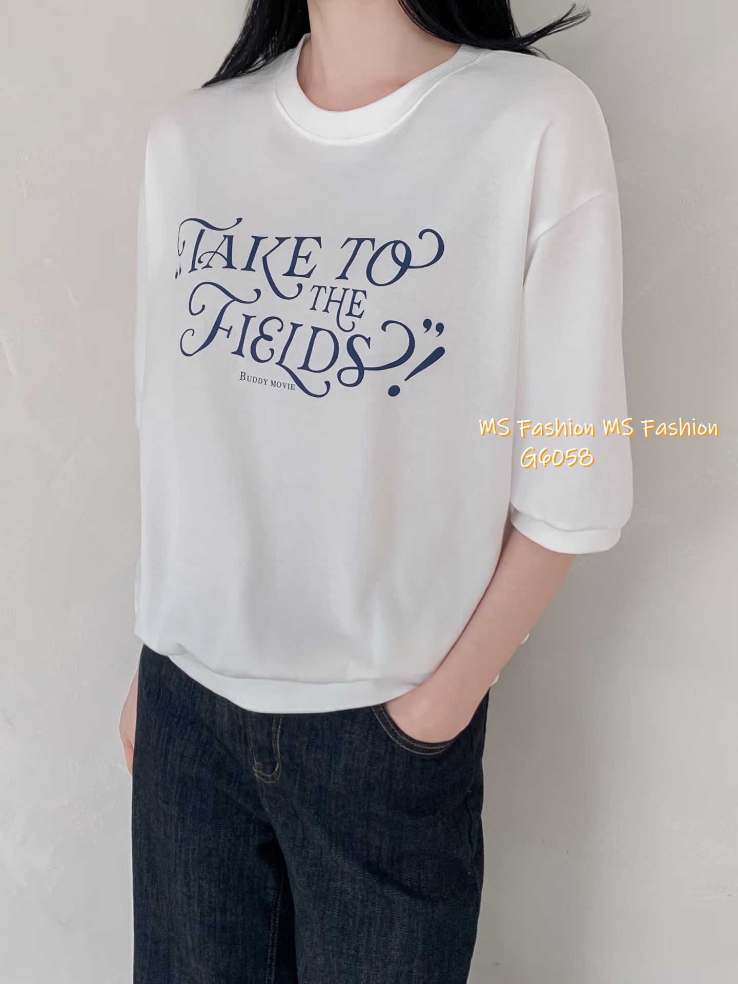 G6058 韓國🇰🇷拼色字母top