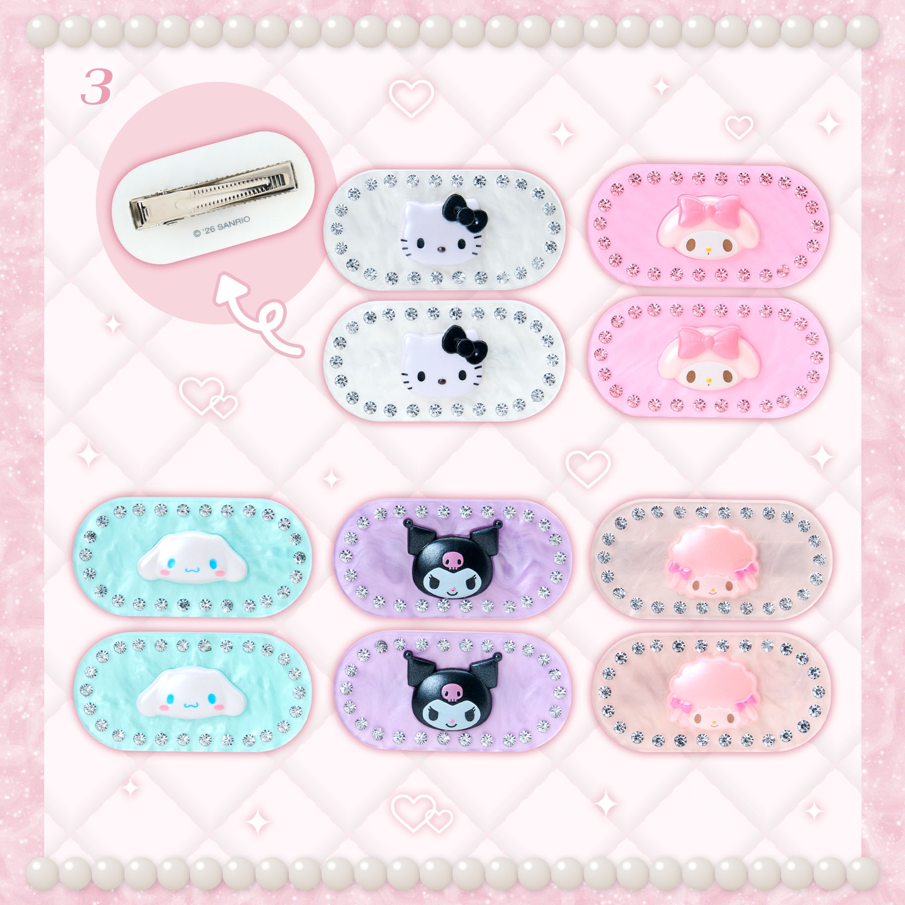 🌸 【預訂】Stylish accessories Series-No3-Hair Clip Set