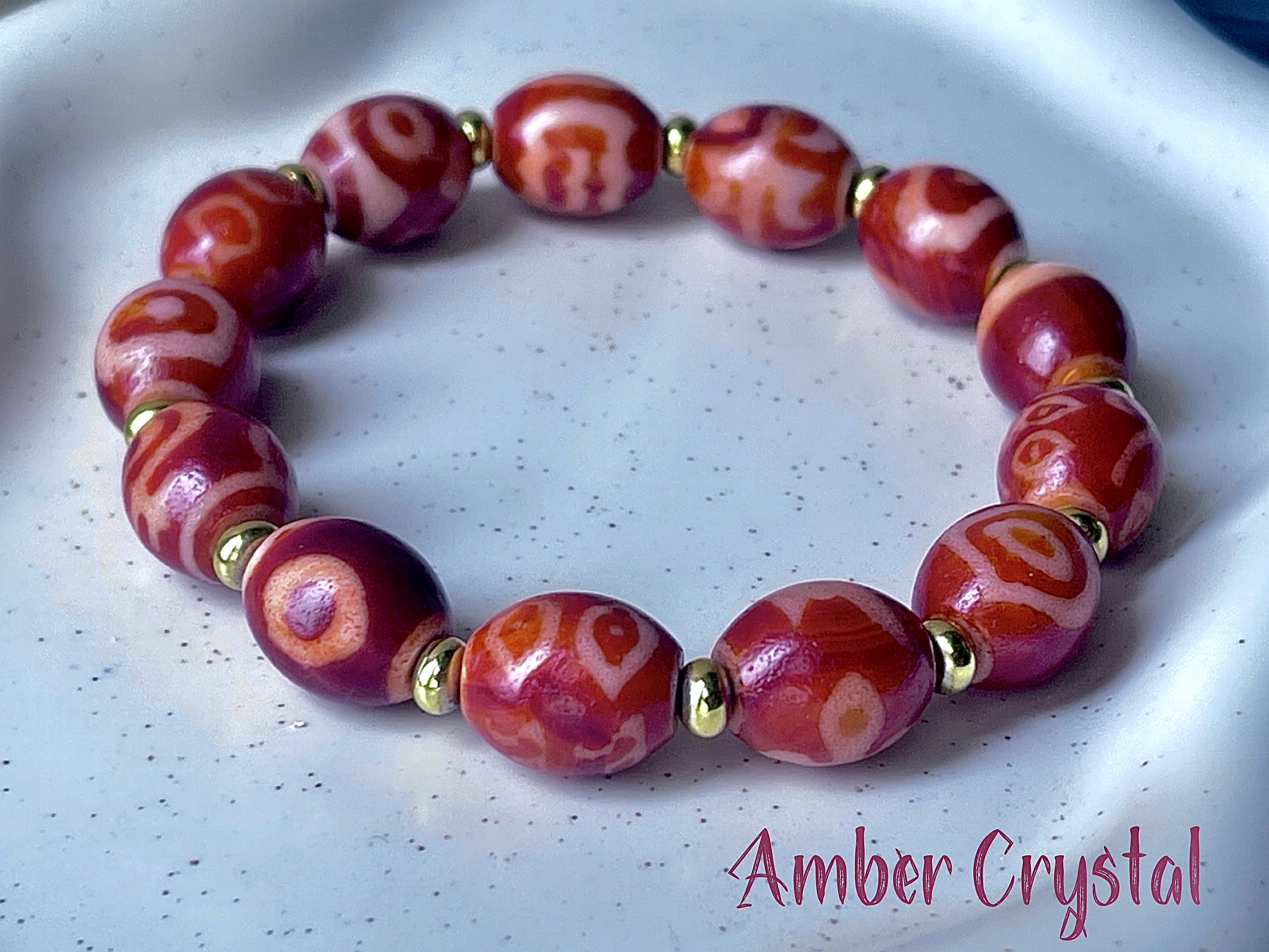 紅肉多寶達絡天珠