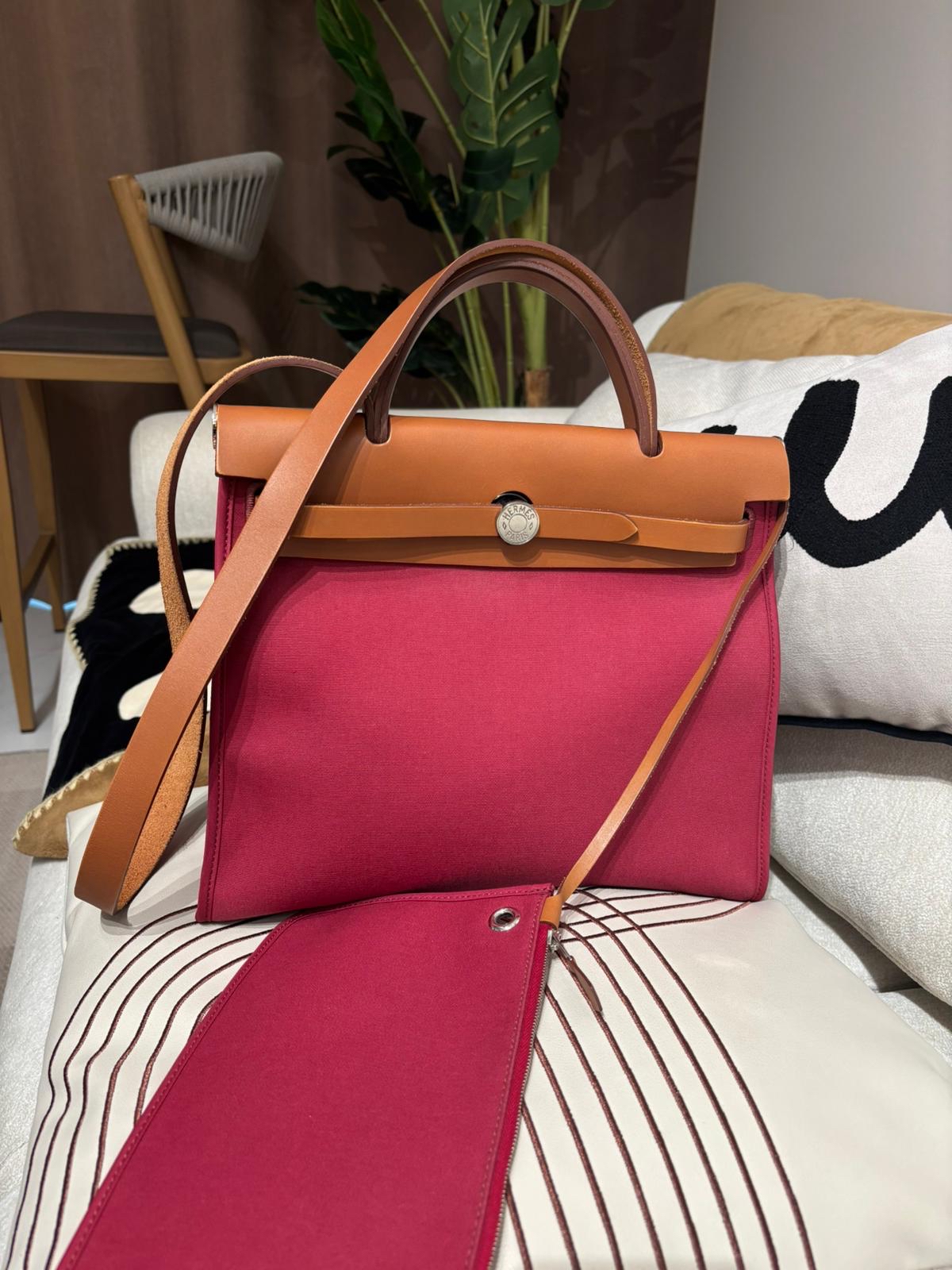 Hermes HERBAG 31,STAMP [O] 100%Authentic, 93%new  ✅dust bag✅pouch 