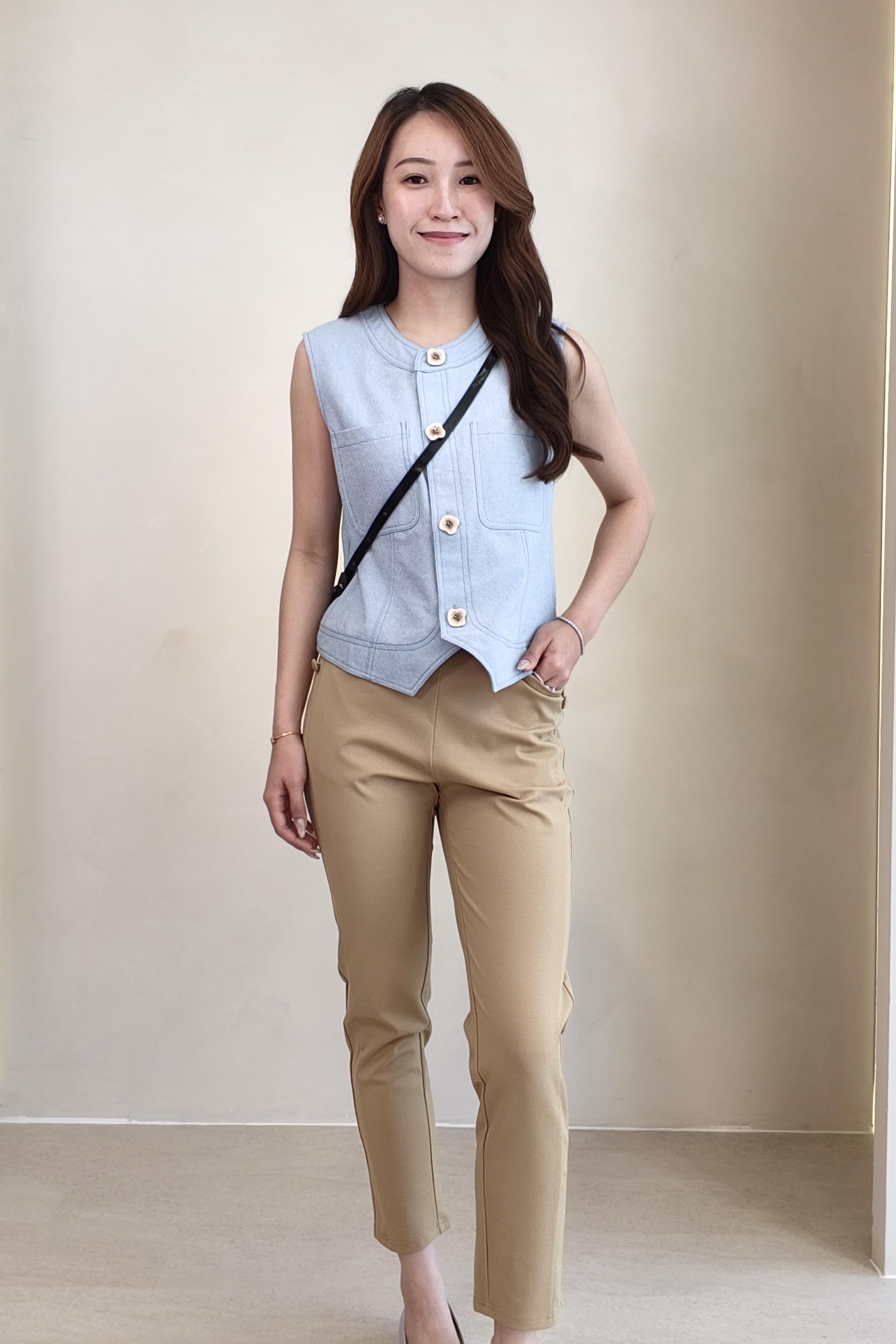 2060BB Celeste Button Knit Vest