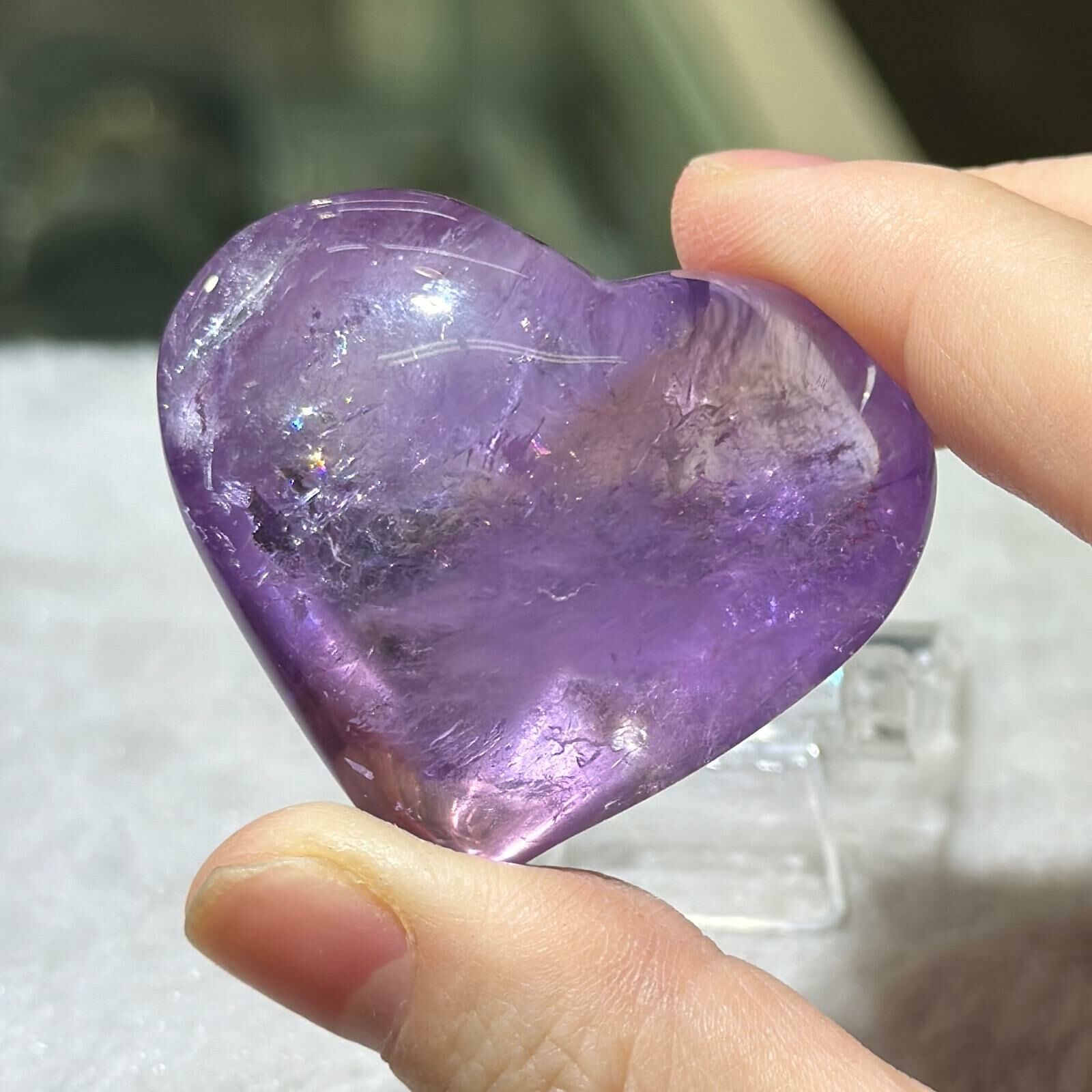 紫黃晶心心 (不連座) #02