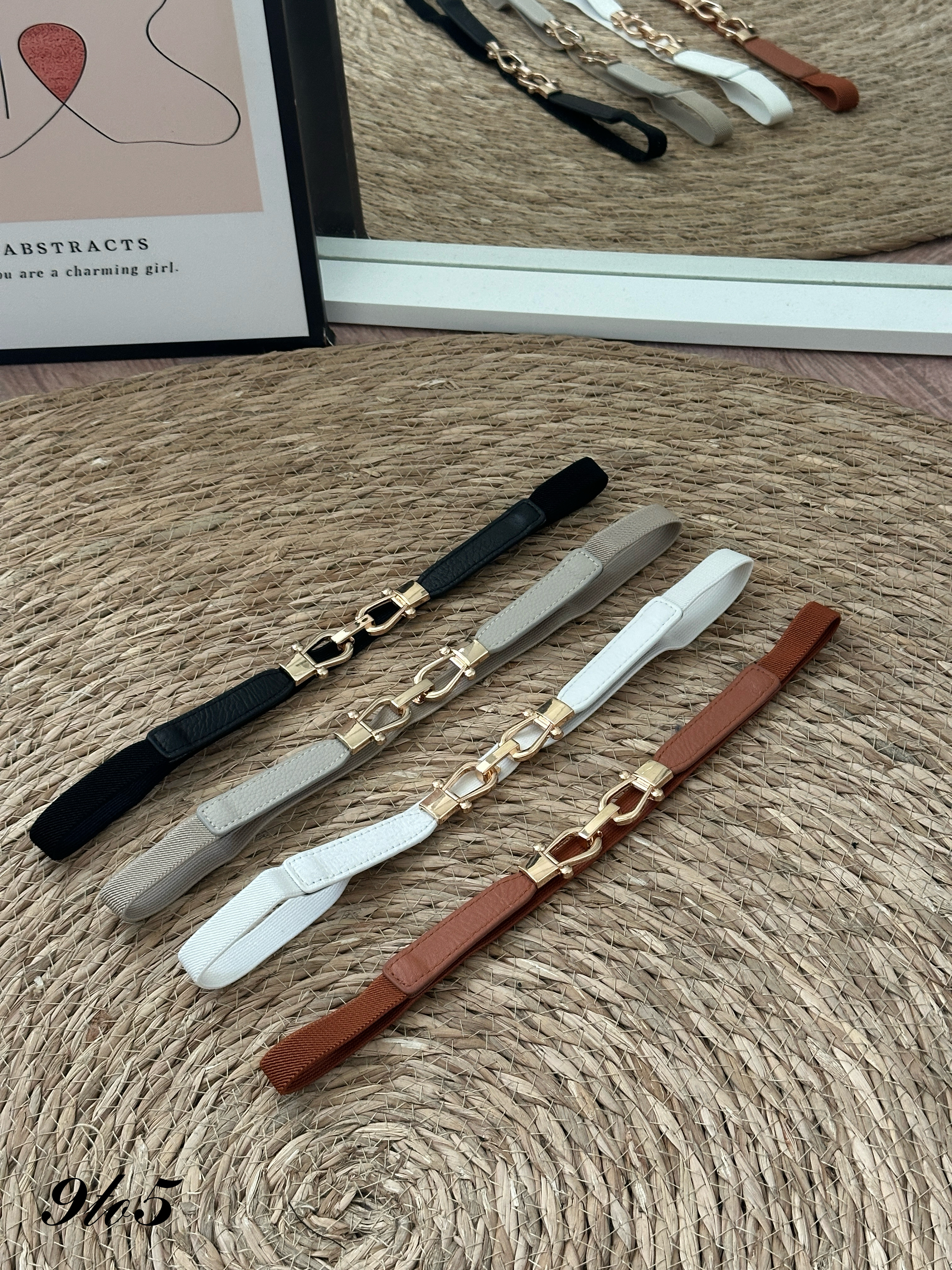B0115 Buckle Elastic Belt - 4 Colors 