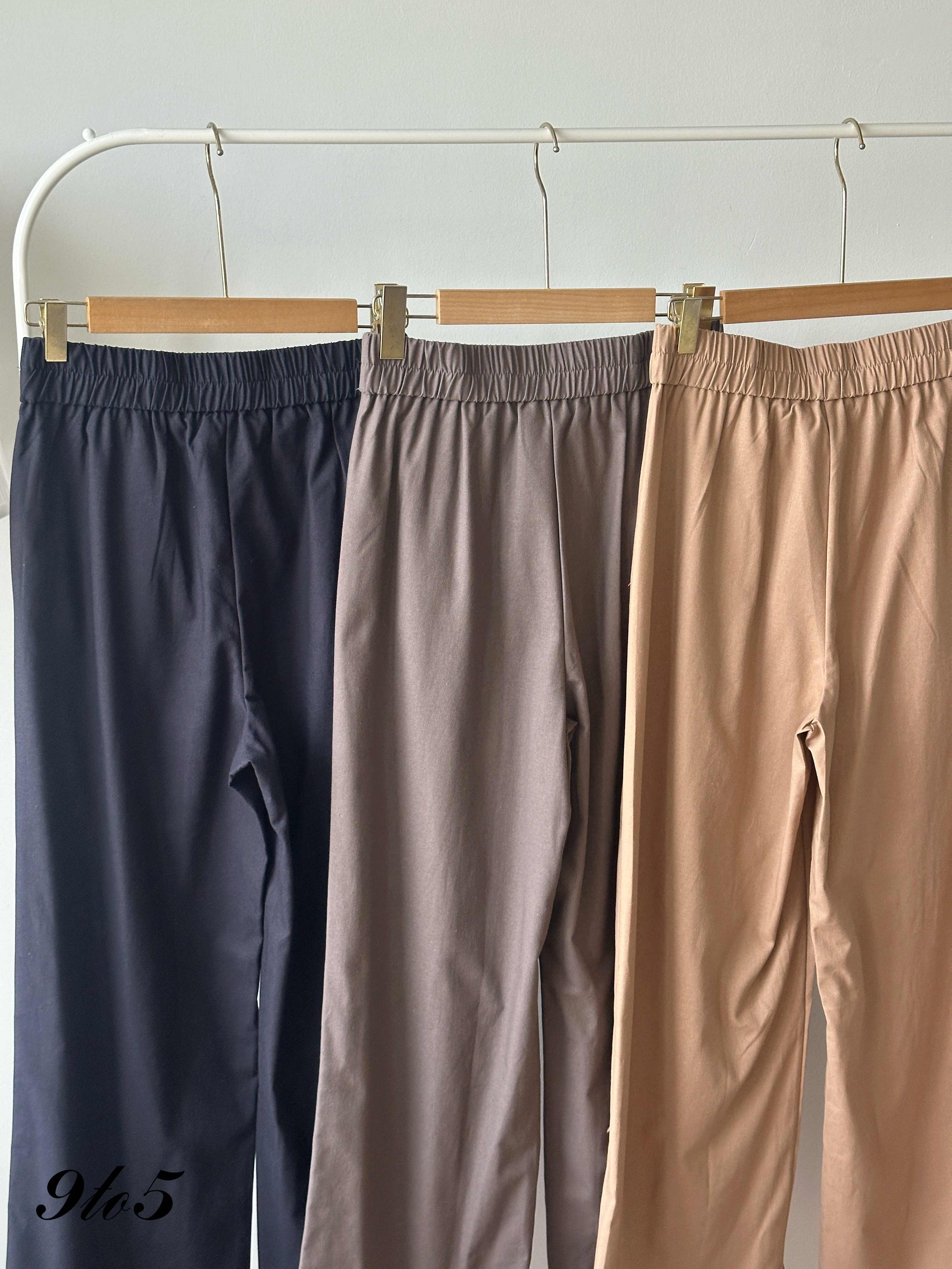 S1971 Linen Long Straight Pants - 3 Colors 
