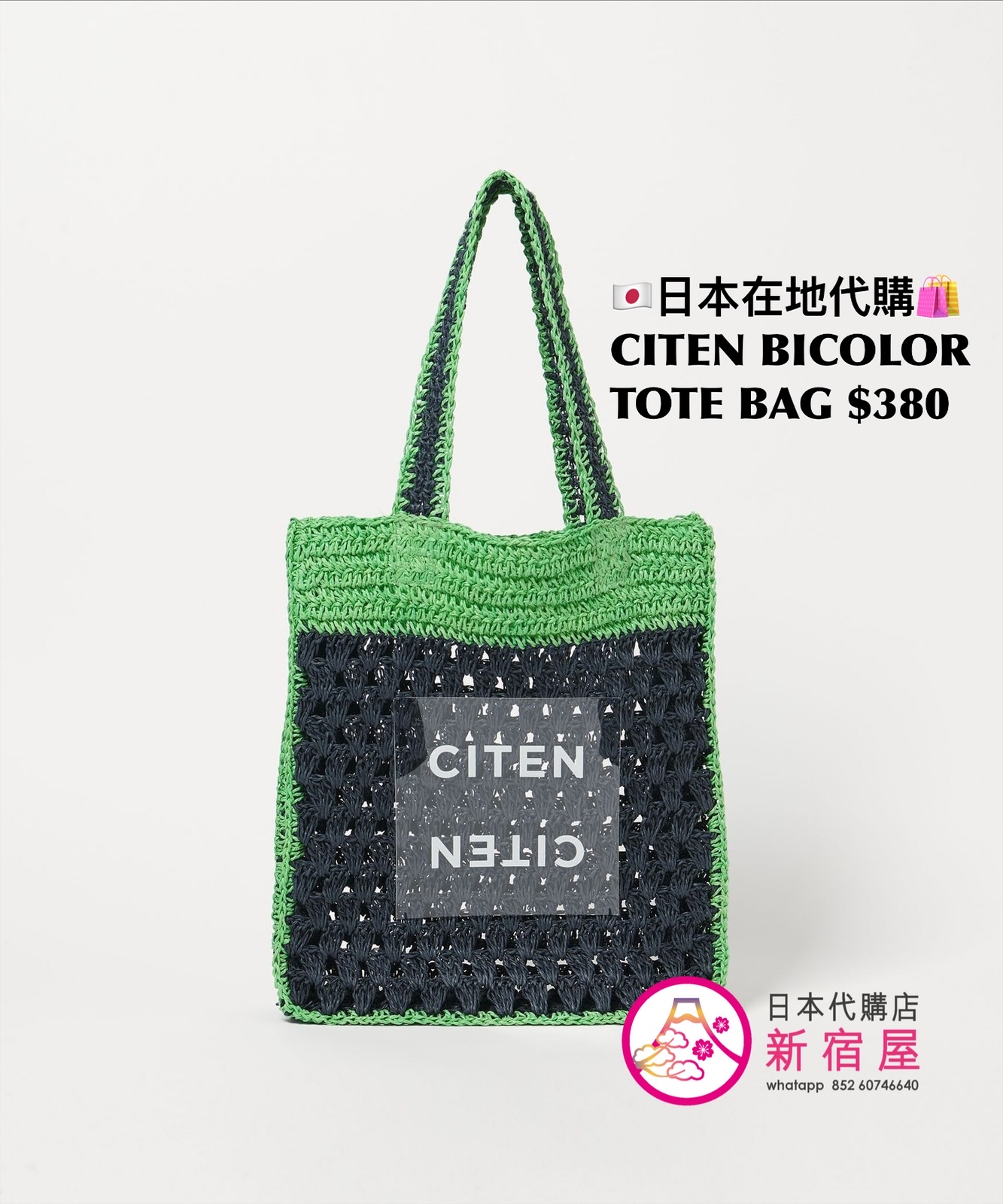 CITEN BICOLOR TOTE BAG