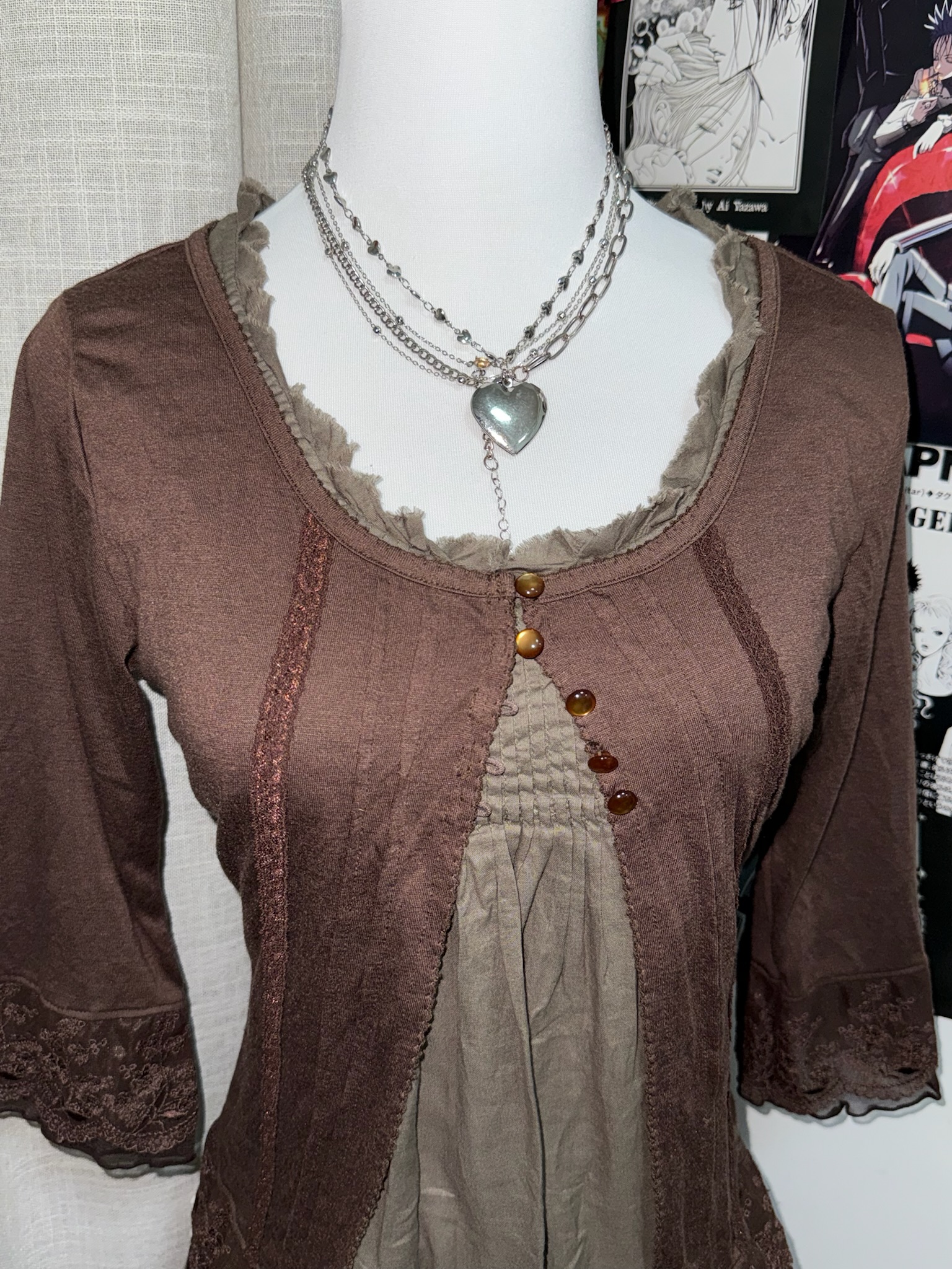 Mori Kei Aesthetic Mixed Texture Set