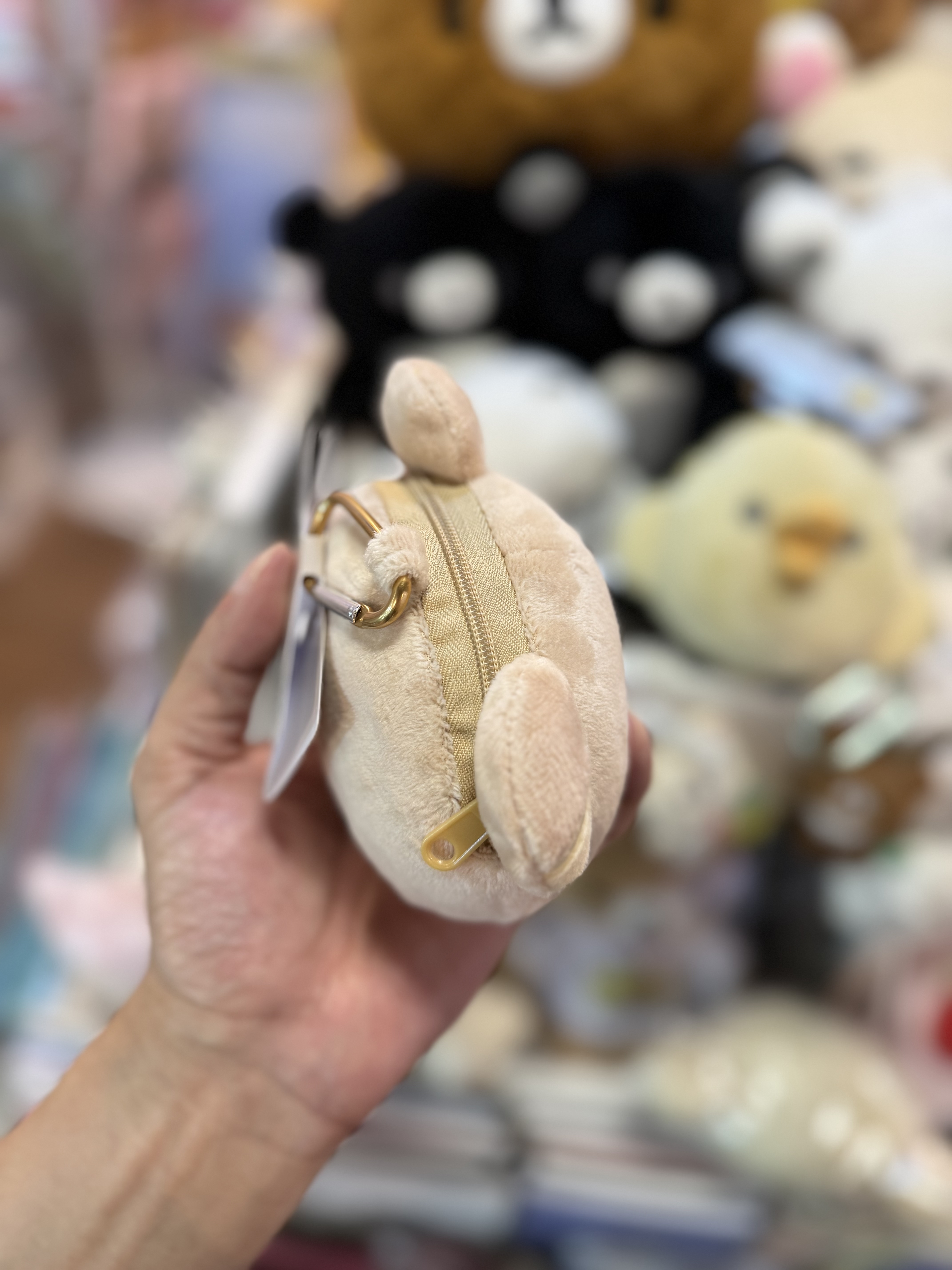 《現貨》全新Rilakkuma 毛毛小物袋掛飾