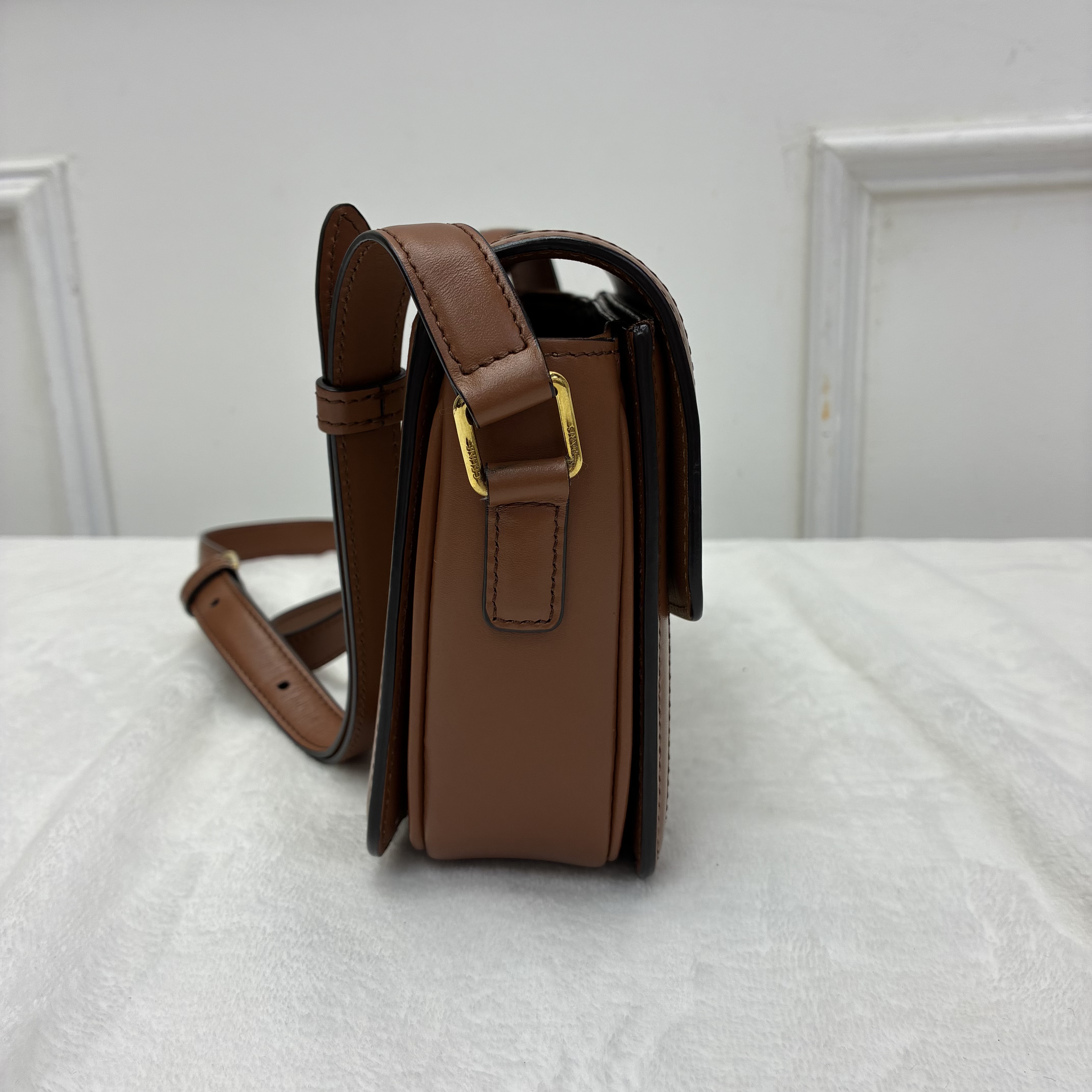 Celine Teen Triomphe凱旋門紡織拼小牛皮