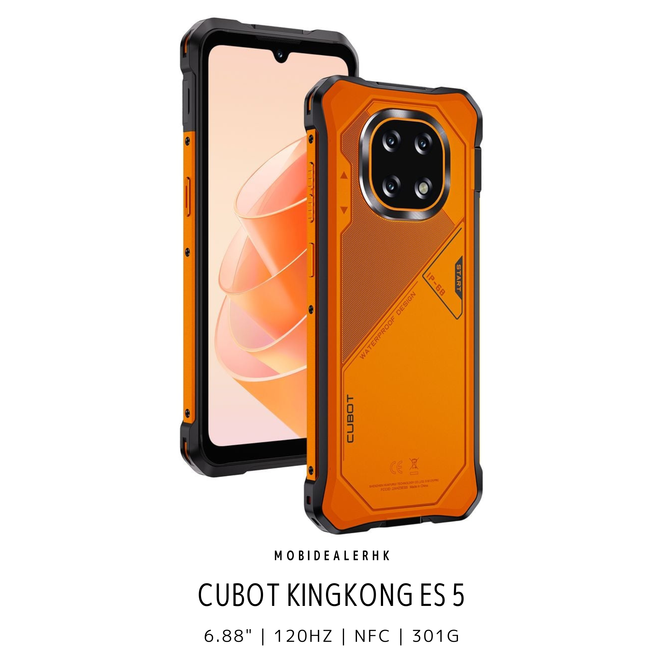 Cubot KingKong ES 5 | 4G | 三防手機 | 6.88" | 120Hz | NFC | 301g