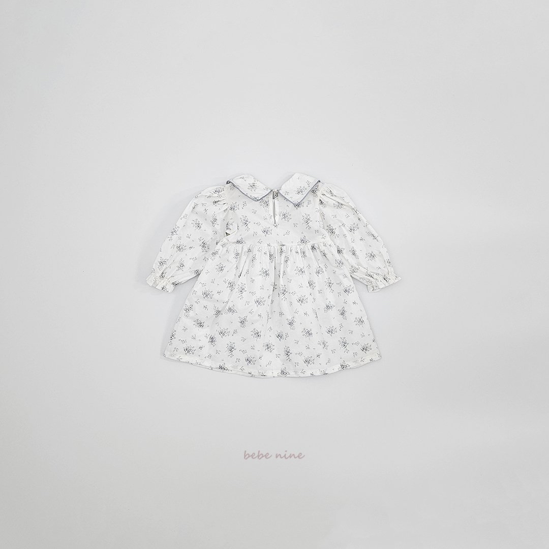 🌸預訂 韓國直送🌸🇰🇷Bebenine兩色翻領碎花長袖連身裙