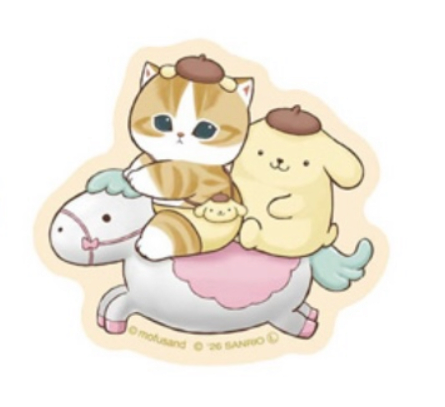Mofusand 鯊魚貓 貼紙｜預訂