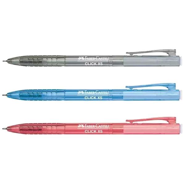 Ball Pen/Faber Castell/Click X5 1425/Pen Bola/Writing Pen/0.5mm
