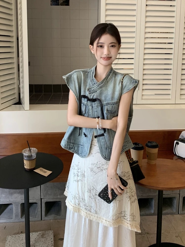 ST444盘扣国风两件套