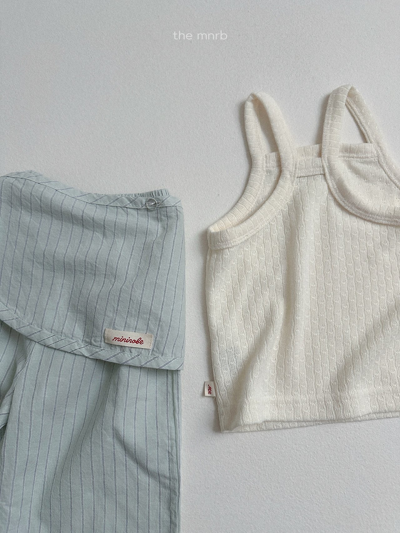 Minirobe | stripe pants (Mint/Blue)